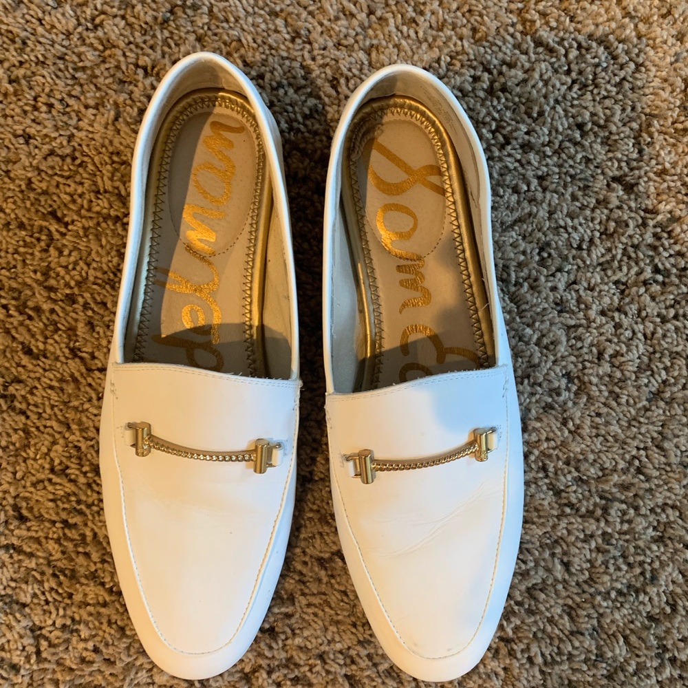 Sam Edelman White Loafers Sz 9.5!